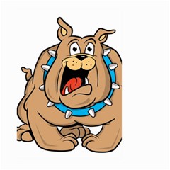 Bulldog-cartoon-illustration-11650862 Large Garden Flag (Two Sides)