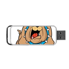 Bulldog-cartoon-illustration-11650862 Portable USB Flash (Two Sides)