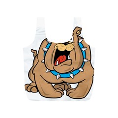 Bulldog-cartoon-illustration-11650862 Full Print Recycle Bag (s) by jellybeansanddinosaurs