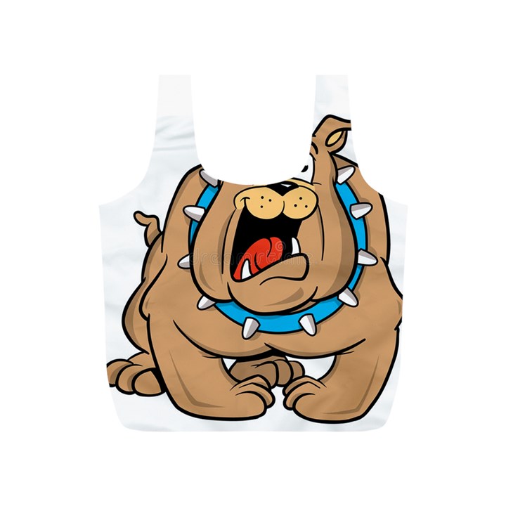 Bulldog-cartoon-illustration-11650862 Full Print Recycle Bag (S)