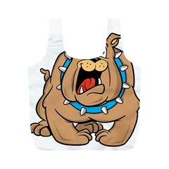 Bulldog-cartoon-illustration-11650862 Full Print Recycle Bag (M)