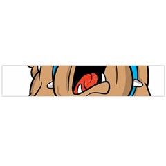 Bulldog-cartoon-illustration-11650862 Large Flano Scarf 