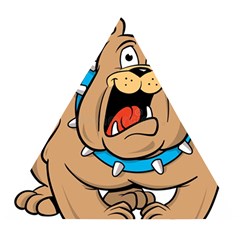 Bulldog-cartoon-illustration-11650862 Wooden Puzzle Triangle