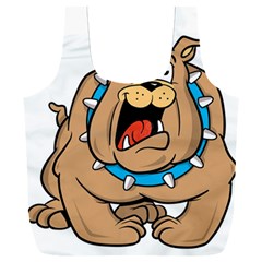 Bulldog-cartoon-illustration-11650862 Full Print Recycle Bag (XXL)