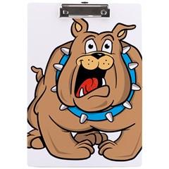 Bulldog-cartoon-illustration-11650862 A4 Clipboard by jellybeansanddinosaurs