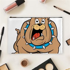 Bulldog-cartoon-illustration-11650862 Cosmetic Bag (large)