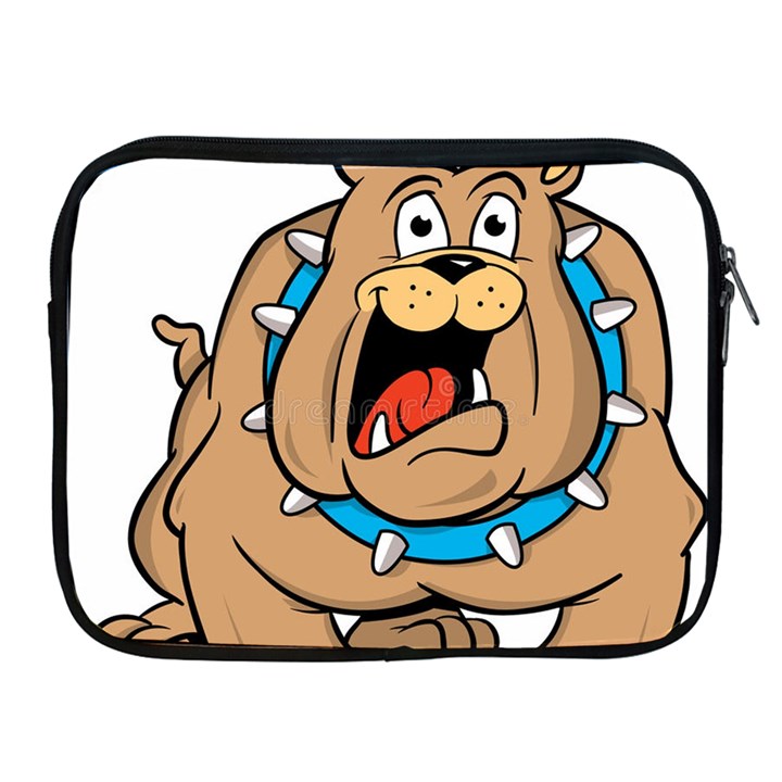 Bulldog-cartoon-illustration-11650862 Apple iPad 2/3/4 Zipper Cases