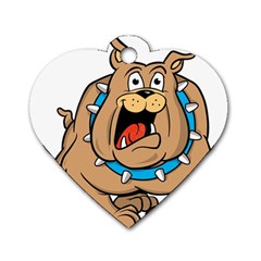 Bulldog-cartoon-illustration-11650862 Dog Tag Heart (one Side) by jellybeansanddinosaurs