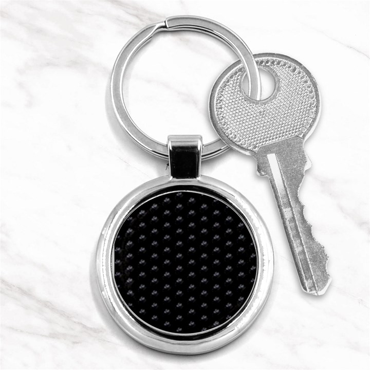 Animal Eyes Close Up Motif Pattern Key Chain (Round)