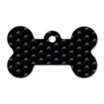 Animal Eyes Close Up Motif Pattern Dog Tag Bone (One Side) Front