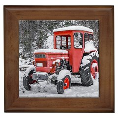 Tractor Parked, Olympus Mount National Park, Greece Framed Tile by dflcprintsclothing