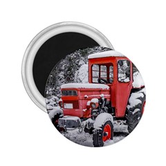 Tractor Parked, Olympus Mount National Park, Greece 2 25  Magnets by dflcprintsclothing