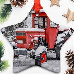 Tractor Parked, Olympus Mount National Park, Greece Ornament (star) by dflcprintsclothing