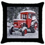 Tractor Parked, Olympus Mount National Park, Greece Throw Pillow Case (Black) Front