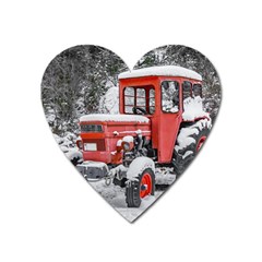 Tractor Parked, Olympus Mount National Park, Greece Heart Magnet by dflcprintsclothing