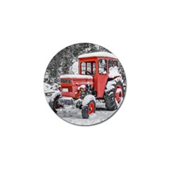 Tractor Parked, Olympus Mount National Park, Greece Golf Ball Marker (4 Pack) by dflcprintsclothing