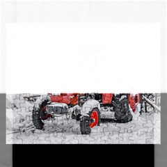 Tractor Parked, Olympus Mount National Park, Greece Rectangular Jigsaw Puzzl by dflcprintsclothing