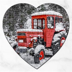 Tractor Parked, Olympus Mount National Park, Greece Jigsaw Puzzle (heart) by dflcprintsclothing