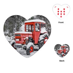 Tractor Parked, Olympus Mount National Park, Greece Playing Cards Single Design (heart) by dflcprintsclothing