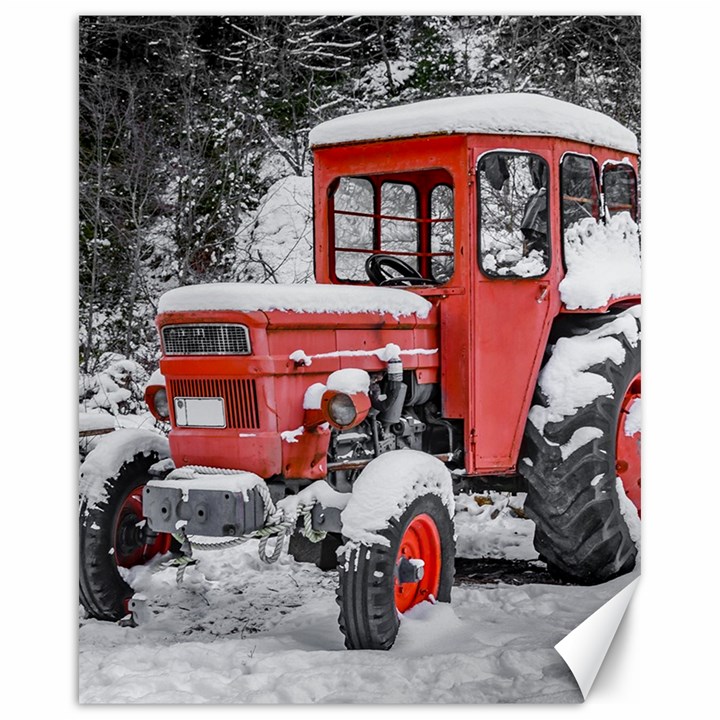 Tractor Parked, Olympus Mount National Park, Greece Canvas 16  x 20 