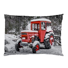 Tractor Parked, Olympus Mount National Park, Greece Pillow Case by dflcprintsclothing