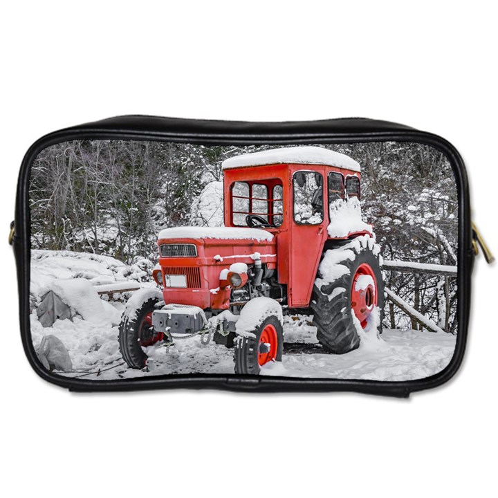 Tractor Parked, Olympus Mount National Park, Greece Toiletries Bag (Two Sides)