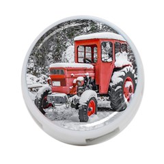 Tractor Parked, Olympus Mount National Park, Greece 4-port Usb Hub (two Sides) by dflcprintsclothing