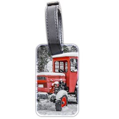 Tractor Parked, Olympus Mount National Park, Greece Luggage Tag (two Sides) by dflcprintsclothing