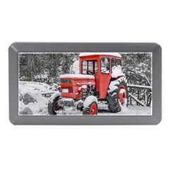 Tractor Parked, Olympus Mount National Park, Greece Memory Card Reader (mini) by dflcprintsclothing