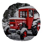 Tractor Parked, Olympus Mount National Park, Greece Large 18  Premium Round Cushions Back