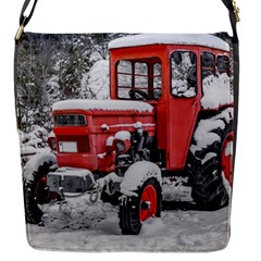 Tractor Parked, Olympus Mount National Park, Greece Flap Closure Messenger Bag (s) by dflcprintsclothing