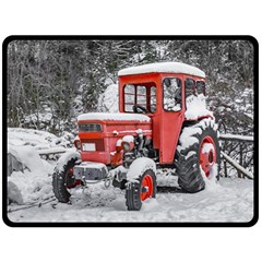 Tractor Parked, Olympus Mount National Park, Greece Double Sided Fleece Blanket (large)  by dflcprintsclothing