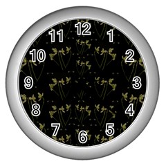 Exotic Snow Drop Flowers In A Loveable Style Wall Clock (silver) by pepitasart