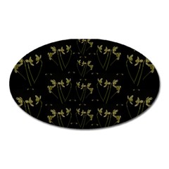 Exotic Snow Drop Flowers In A Loveable Style Oval Magnet by pepitasart