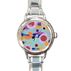 Happy Kiwi Poppi Round Italian Charm Watch by HappyKiwi