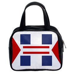 Abstract Pattern Geometric Backgrounds   Classic Handbag (two Sides) by Eskimos