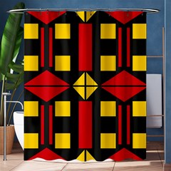 Abstract Pattern Geometric Backgrounds   Shower Curtain 60  X 72  (medium)  by Eskimos