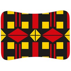 Abstract Pattern Geometric Backgrounds   Velour Seat Head Rest Cushion by Eskimos