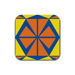 Abstract Pattern Geometric Backgrounds   Rubber Coaster (square) by Eskimos