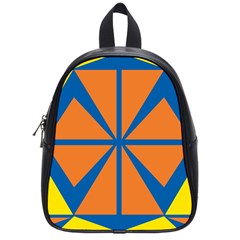 Abstract Pattern Geometric Backgrounds   School Bag (small) by Eskimos