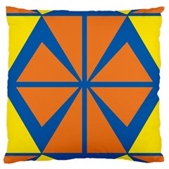 Abstract Pattern Geometric Backgrounds   Large Cushion Case (one Side) by Eskimos