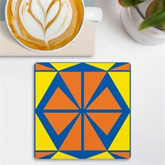 Abstract Pattern Geometric Backgrounds   Uv Print Square Tile Coaster 