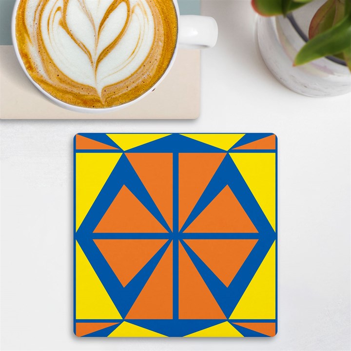 Abstract pattern geometric backgrounds   UV Print Square Tile Coaster 