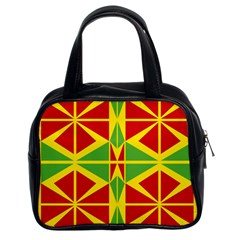 Abstract Pattern Geometric Backgrounds   Classic Handbag (two Sides) by Eskimos