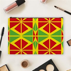 Abstract Pattern Geometric Backgrounds   Cosmetic Bag (large) by Eskimos