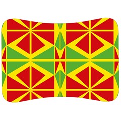 Abstract Pattern Geometric Backgrounds   Velour Seat Head Rest Cushion by Eskimos