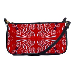 Floral Folk Damask Pattern Fantasy Flowers  Shoulder Clutch Bag by Eskimos