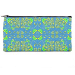 Floral Folk Damask Pattern Fantasy Flowers  Pencil Case by Eskimos