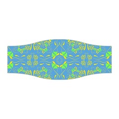 Floral Folk Damask Pattern Fantasy Flowers  Stretchable Headband by Eskimos