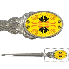 Floral Folk Damask Pattern Fantasy Flowers  Letter Opener by Eskimos